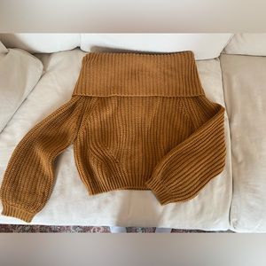 Off the shoulder sweater! Great for Fall